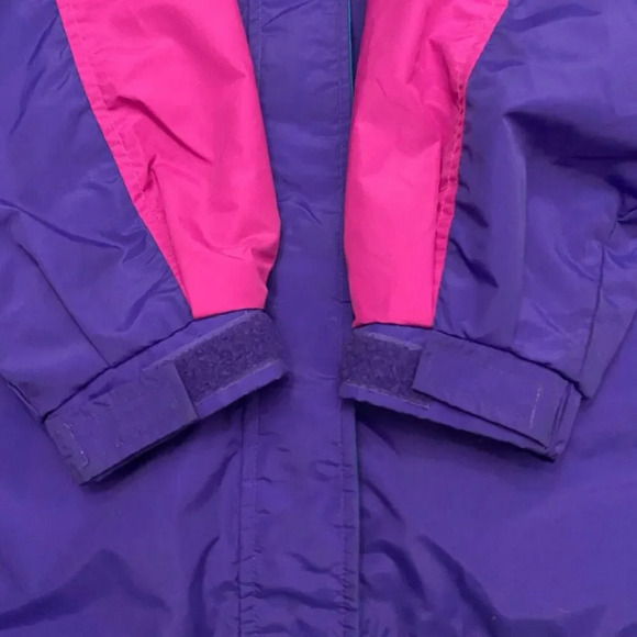 Columbia Sportswear RS Windbreaker Pink Purple Teal Retro 80s 90s Jacket Size XL - Picture 13 of 16